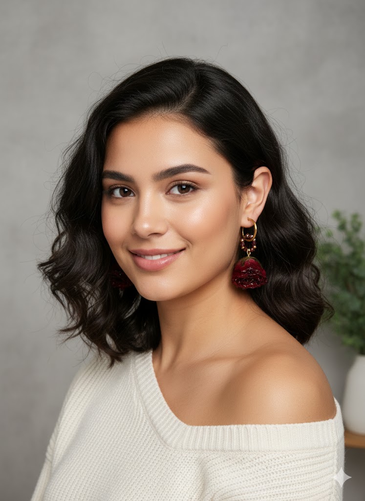 Pendientes "Rosa Eterna"