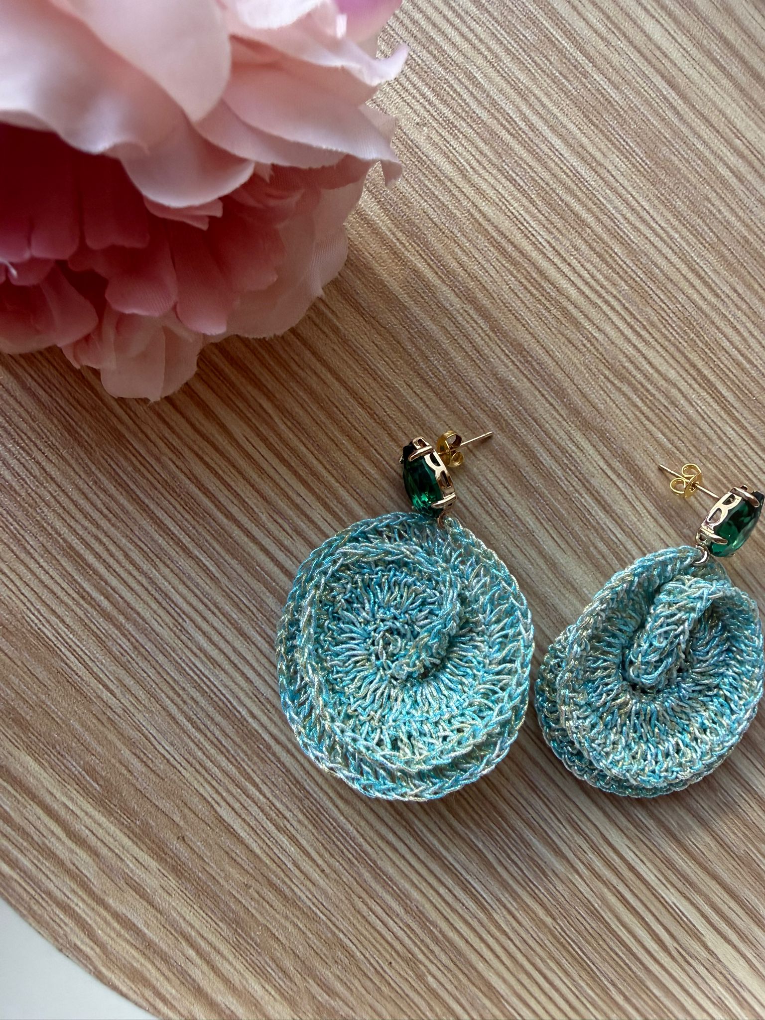 PENDIENTES NEFERTITIS CROCHÉ