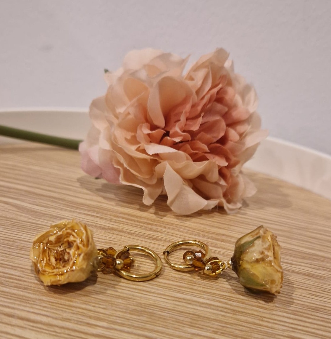 Pendientes "Rosa Eterna"