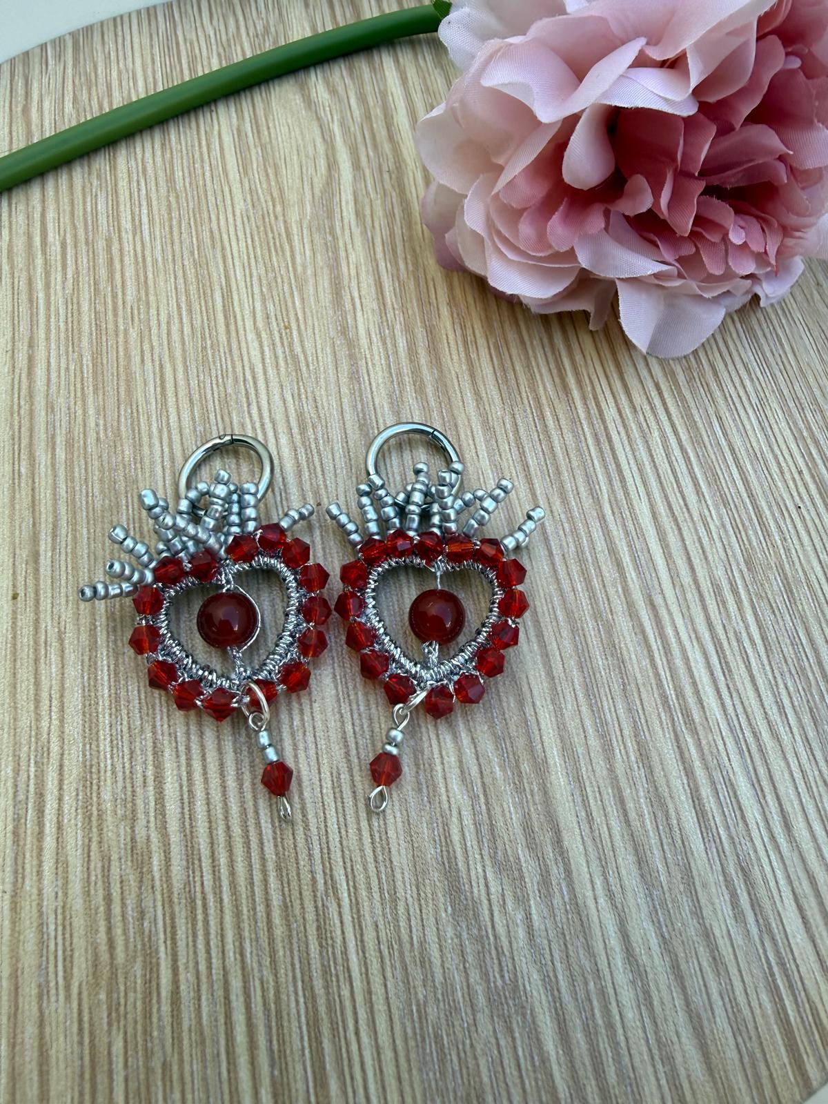 Pendientes Corazones de Fuego 🔥❤️