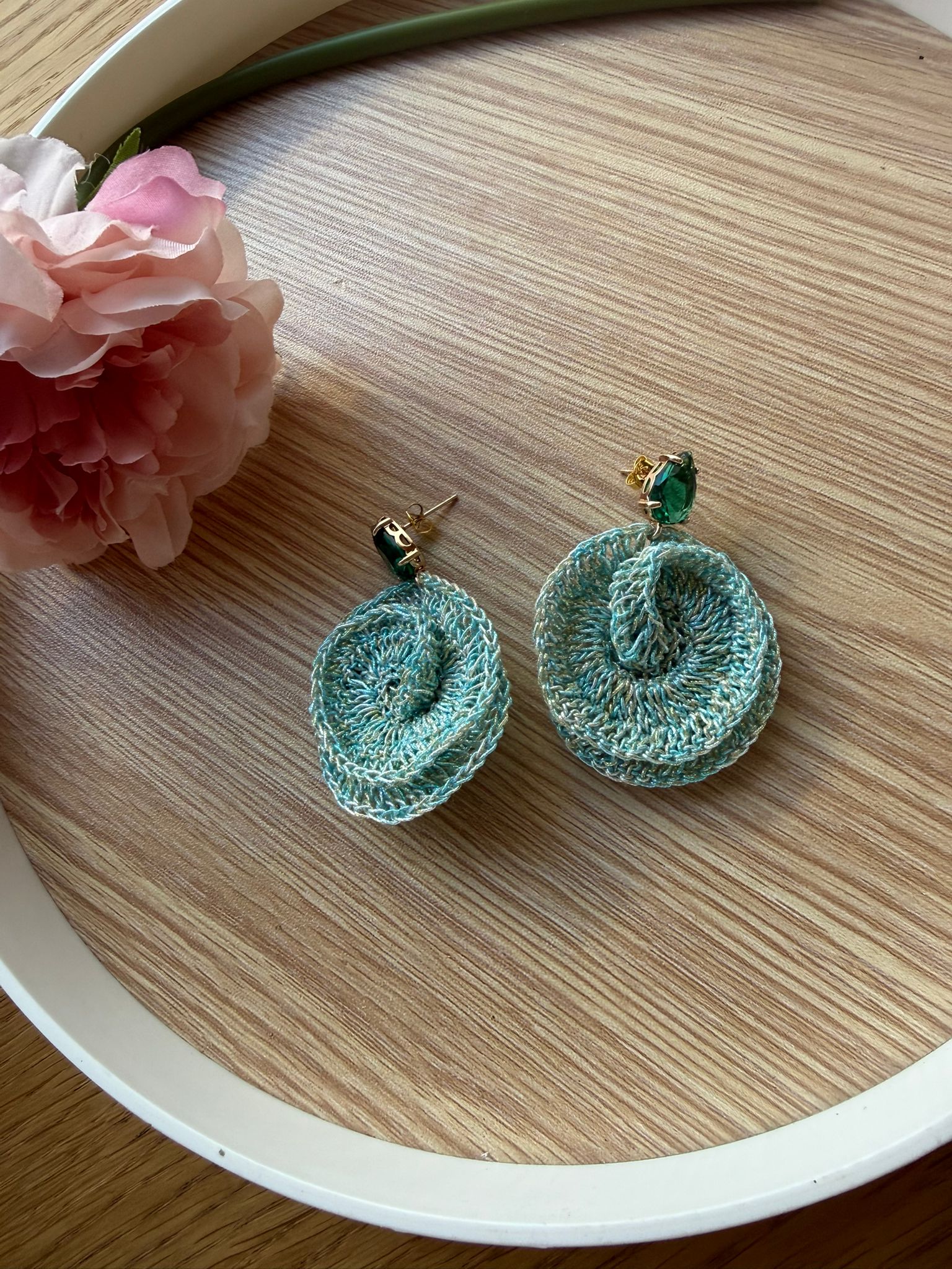 PENDIENTES NEFERTITIS CROCHÉ