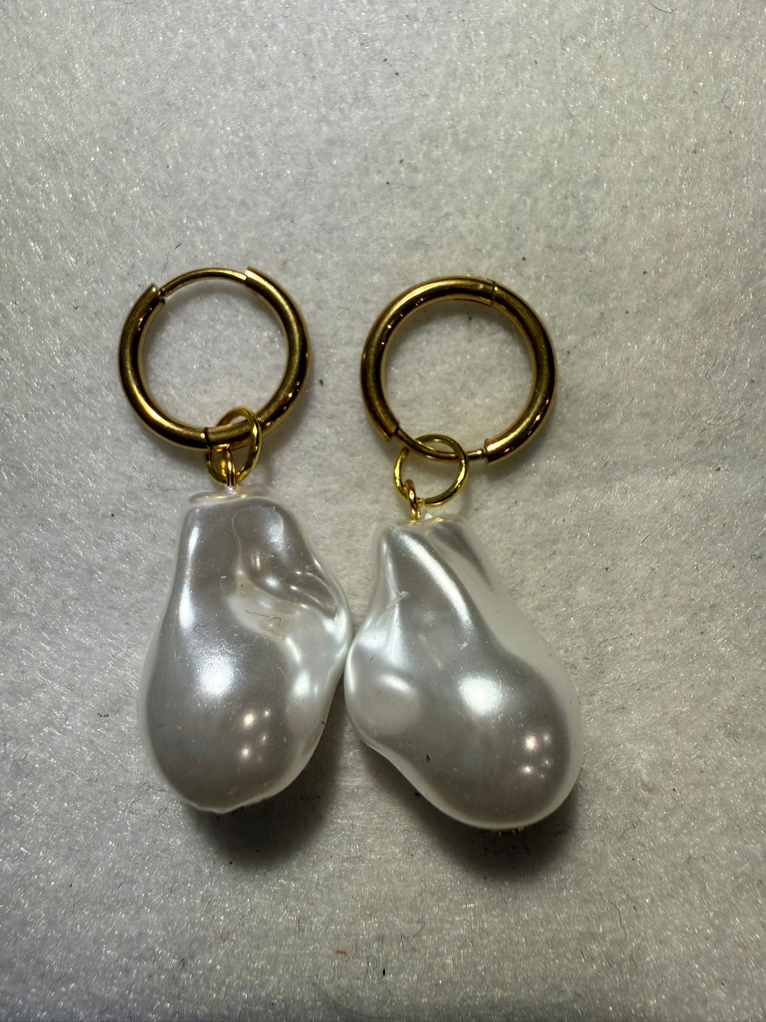 Pendientes Perla Irregular