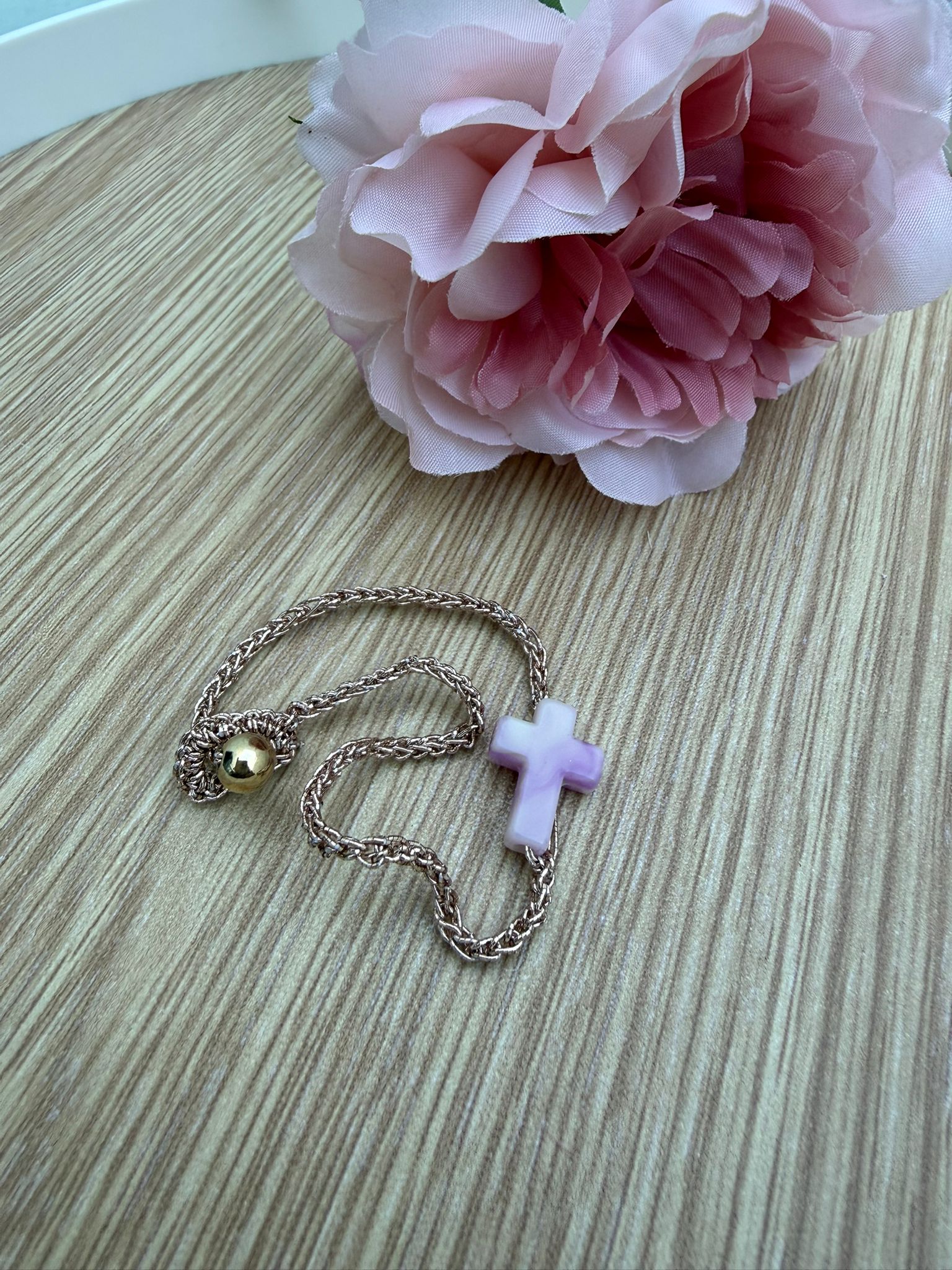 ✨ PULSERA “FE EN ROSA” ✨