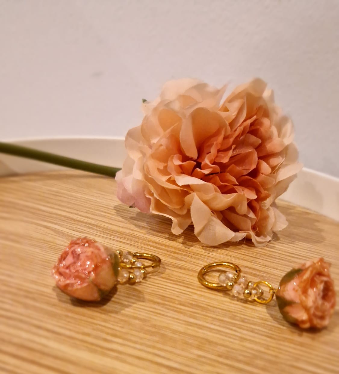 Pendientes "Rosa Eterna"