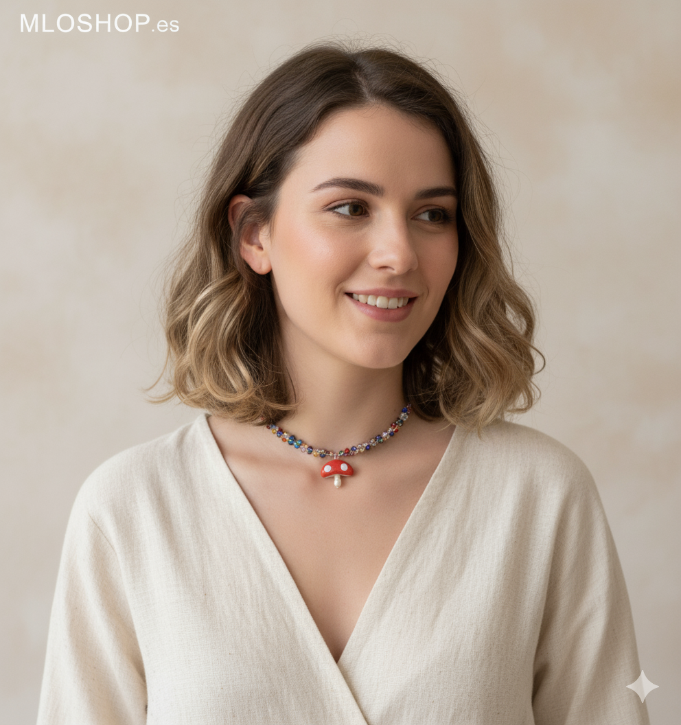 🌈 Collar "Amanita Arcoíris"