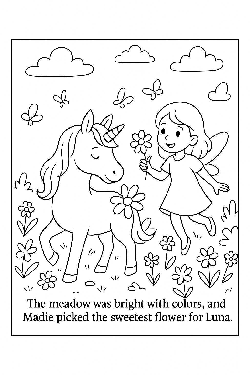 Luna the Unicorn and Madie the Fairy 