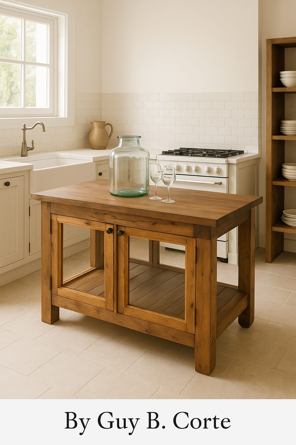 ISLA 4 PUERTAS MADERA RUSTICA 1,60 * 85