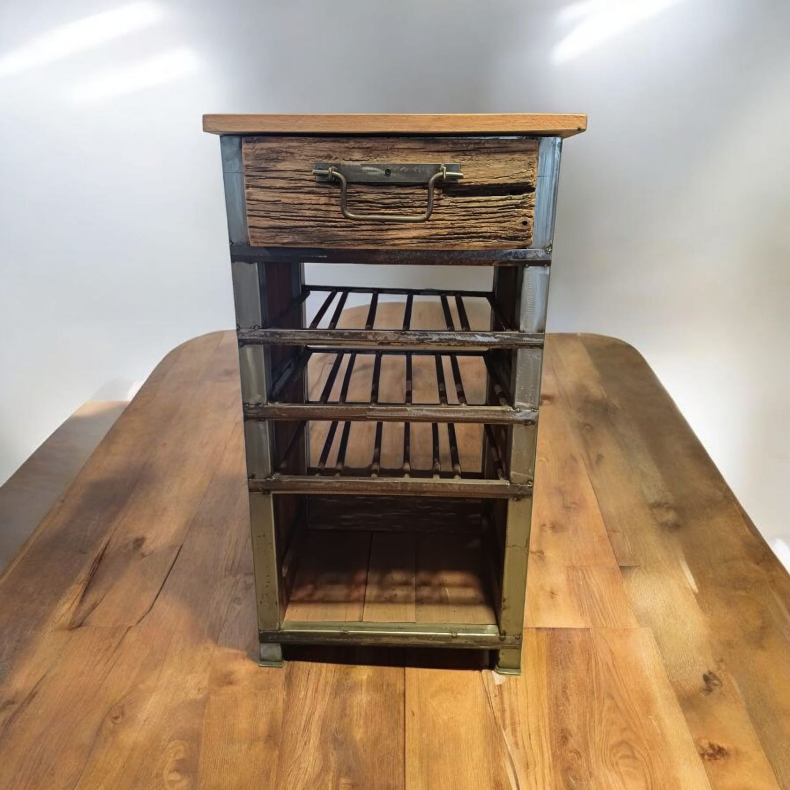 Vintage Industrial Side Table