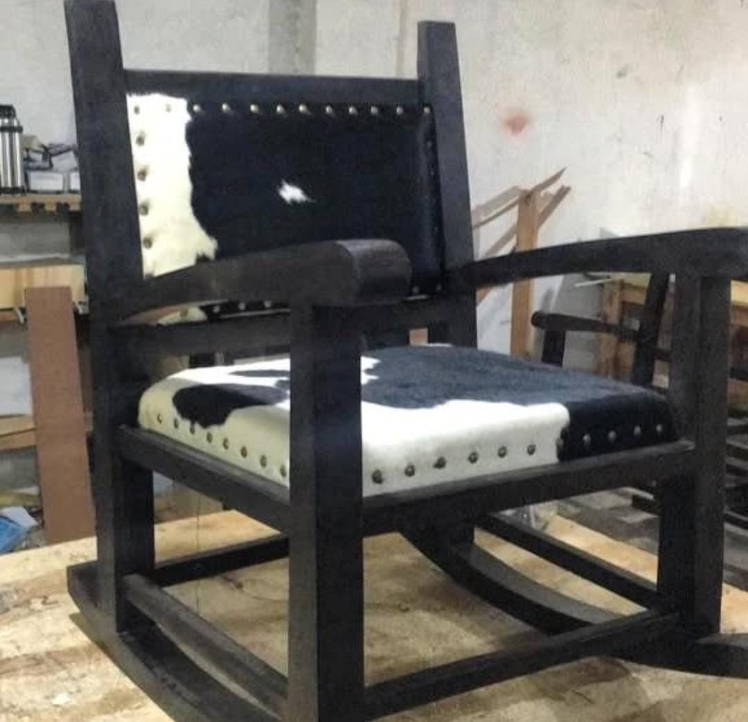 SILLON 1CPO ABRAPAMPA HAMACA PELO BCO/NGRO Y 2 CPOS
