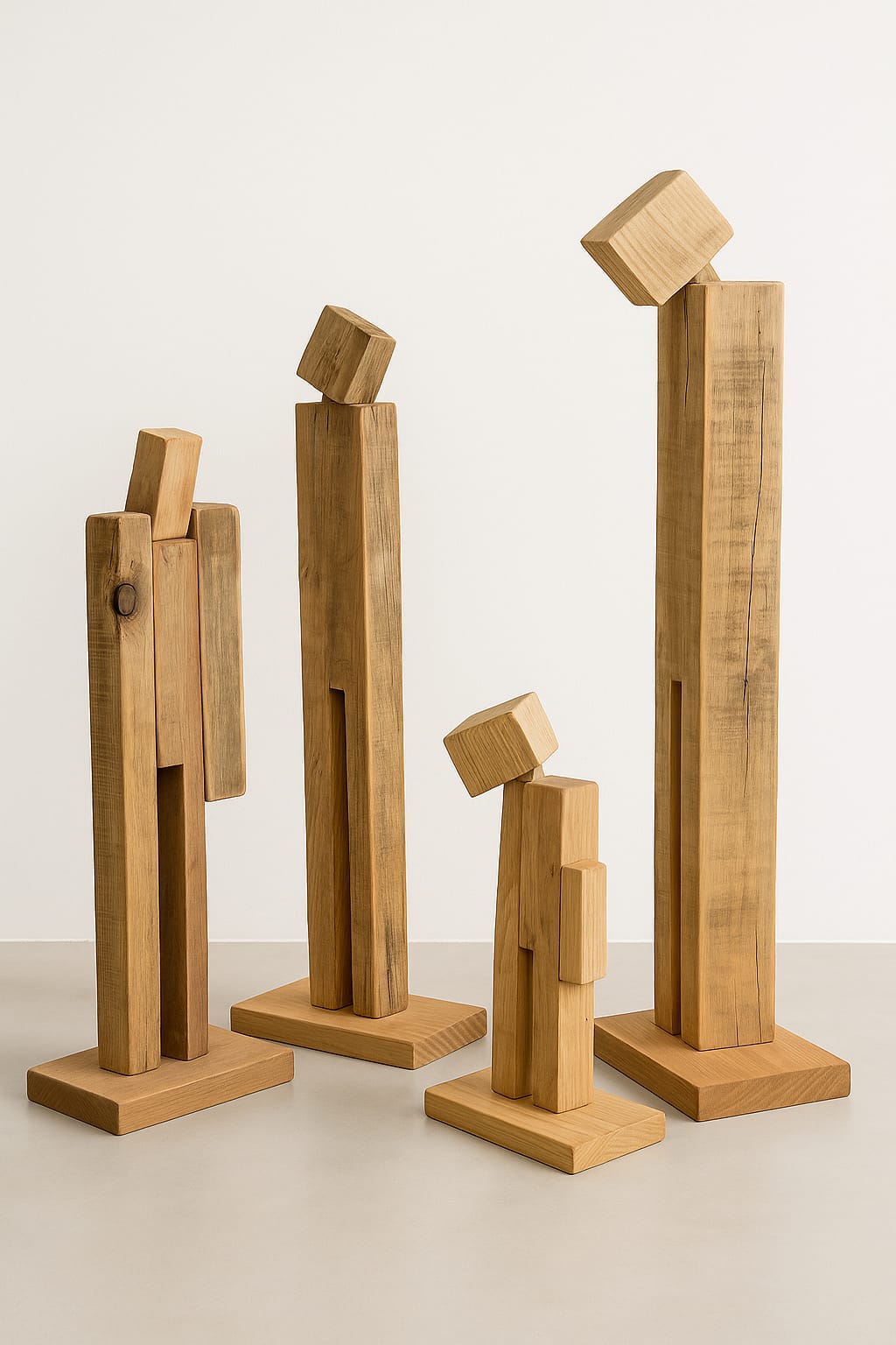 ESCULTURAS MADERA FAMILIA TIPO