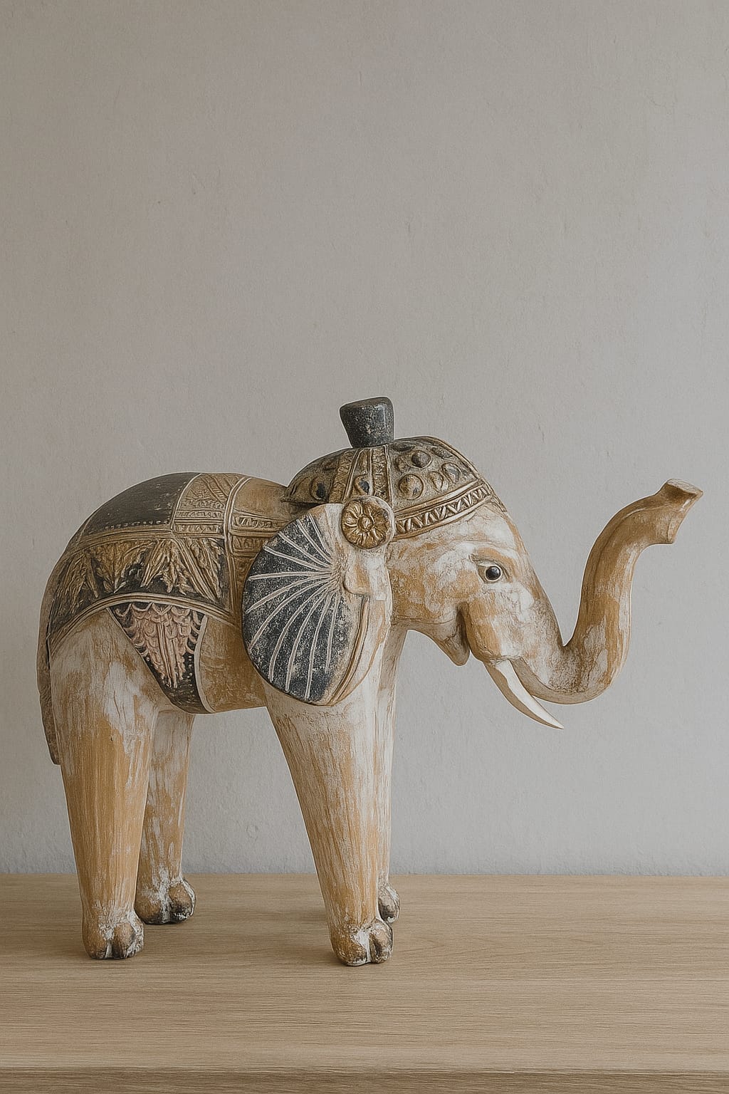 ELEFANTE MADERA GRANDE 50 CM