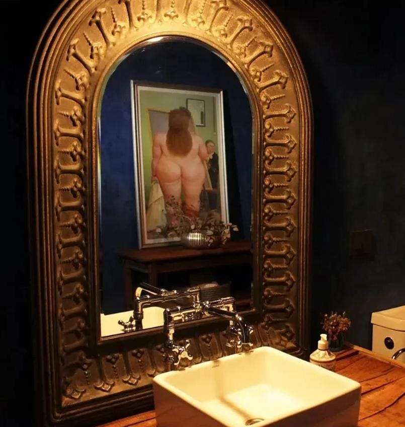 Antique Ornate Wall Mirror