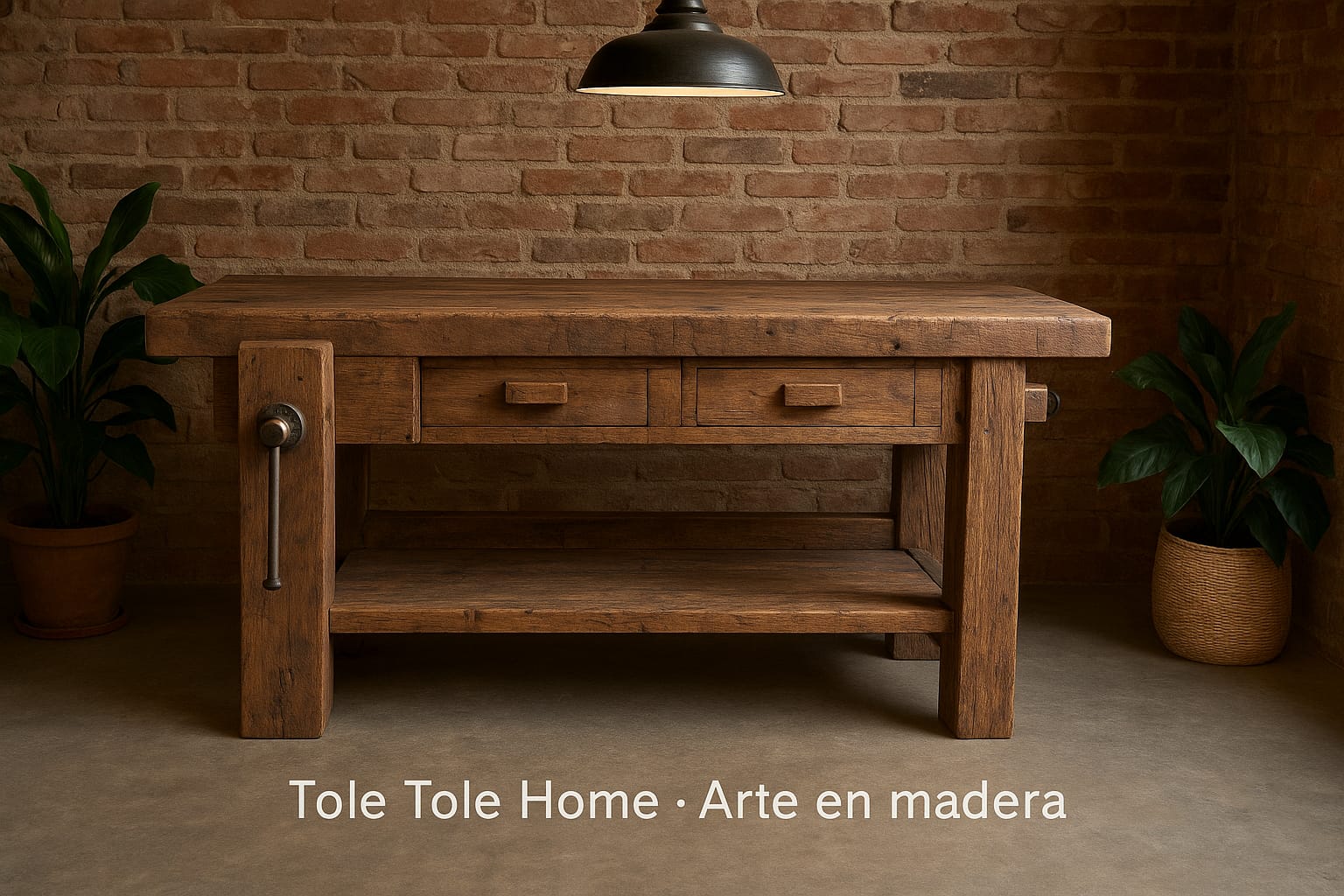 ARRIME BANCO CARPINTERO 2 CAJONES Y MORSAS 