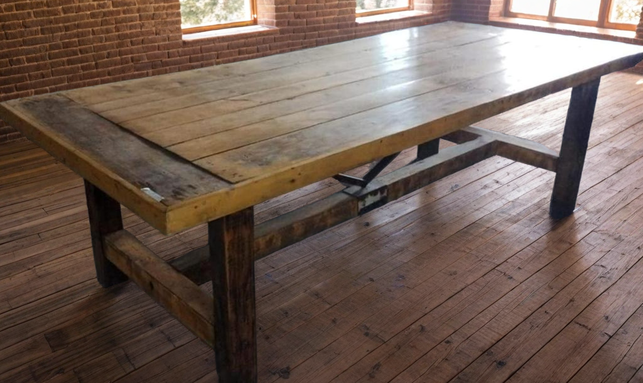 MESA CAMPO RECICLADA C/TENSORES HIERRO