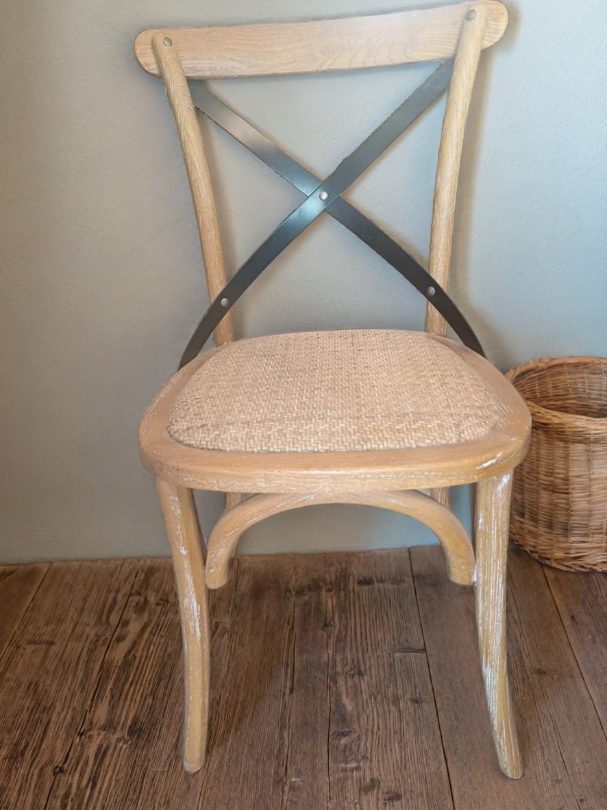 SILLA THONET ROBLE METAL CROSS ANTIQUE