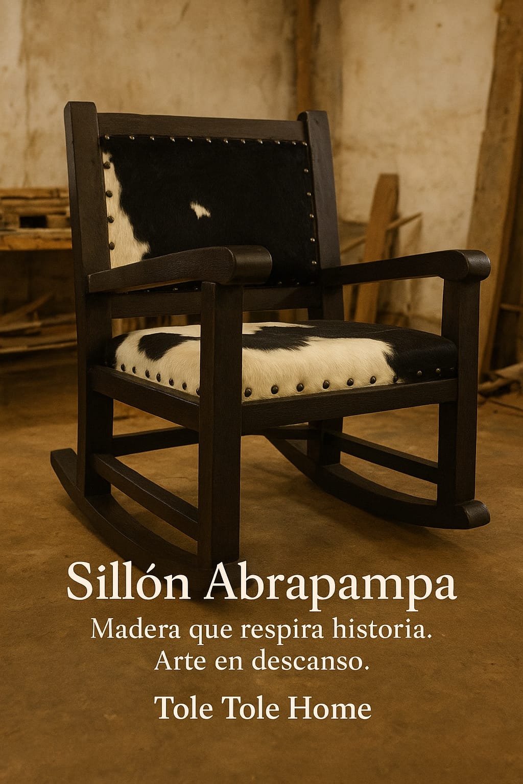 SILLON 1CPO ABRAPAMPA HAMACA CUERO DE VACA 