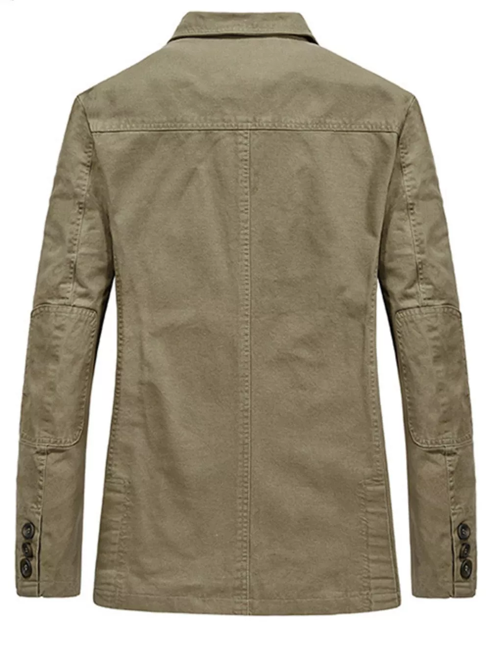 Men's Plus Size Lapel Collar Button Up Blazer