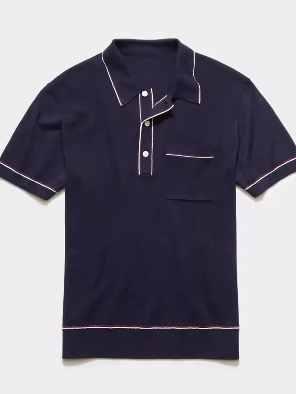 Men's Plus Size Button Detail Short Sleeve Polo