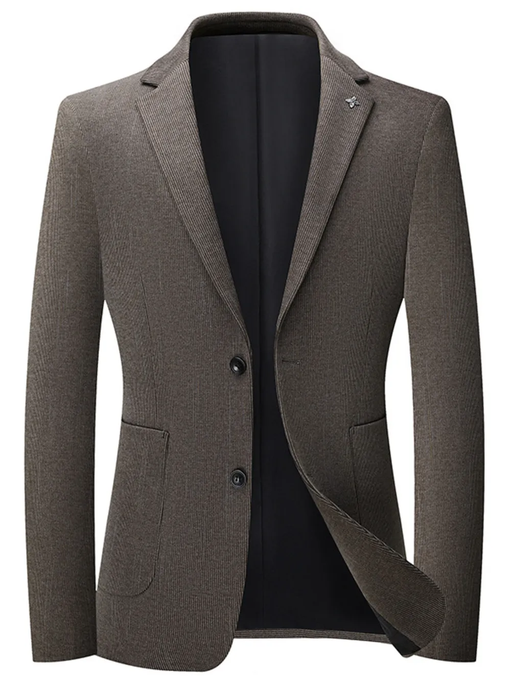Men's Lapel Collar Long Sleeve Blazer