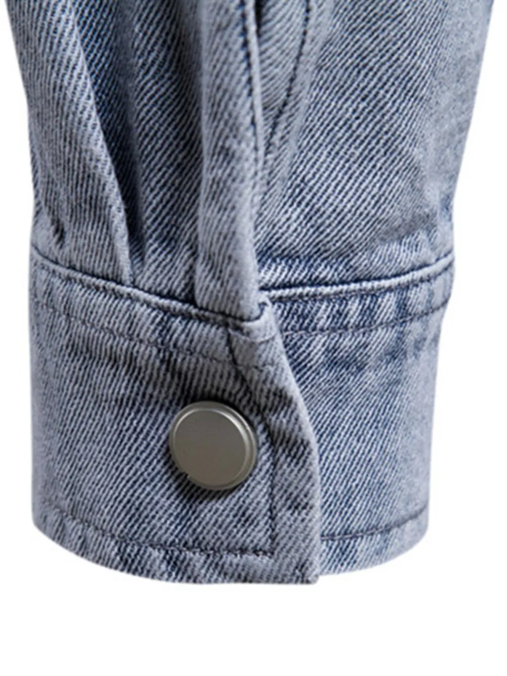 Men's Button Down Chest Pocket Denim Jacket