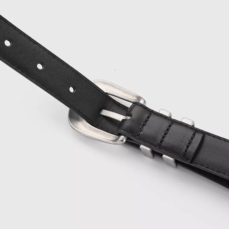 Classic Black Leather Belt