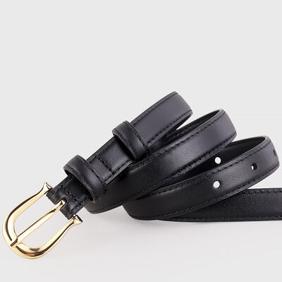 Classic Black Leather Belt