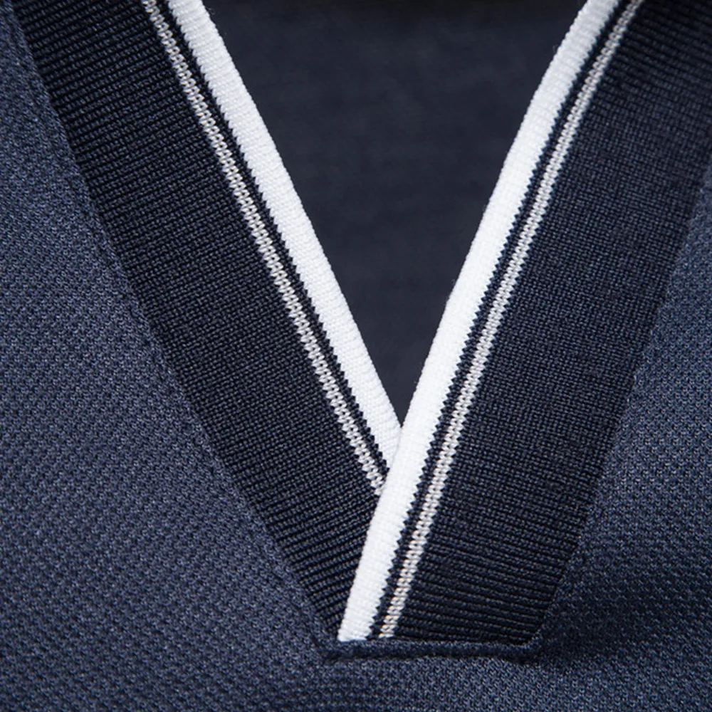 Men's Contrast Trim Short Sleeve Polo Shirt