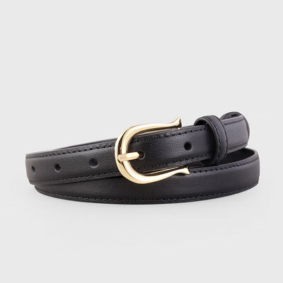 Classic Black Leather Belt