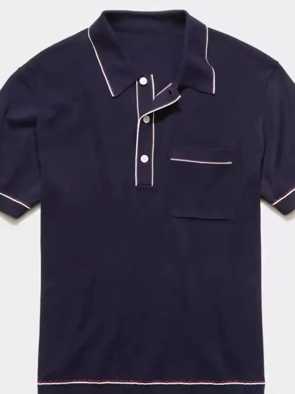 Men's Plus Size Button Detail Short Sleeve Polo