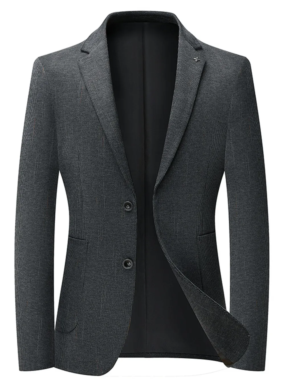 Men's Lapel Collar Long Sleeve Blazer