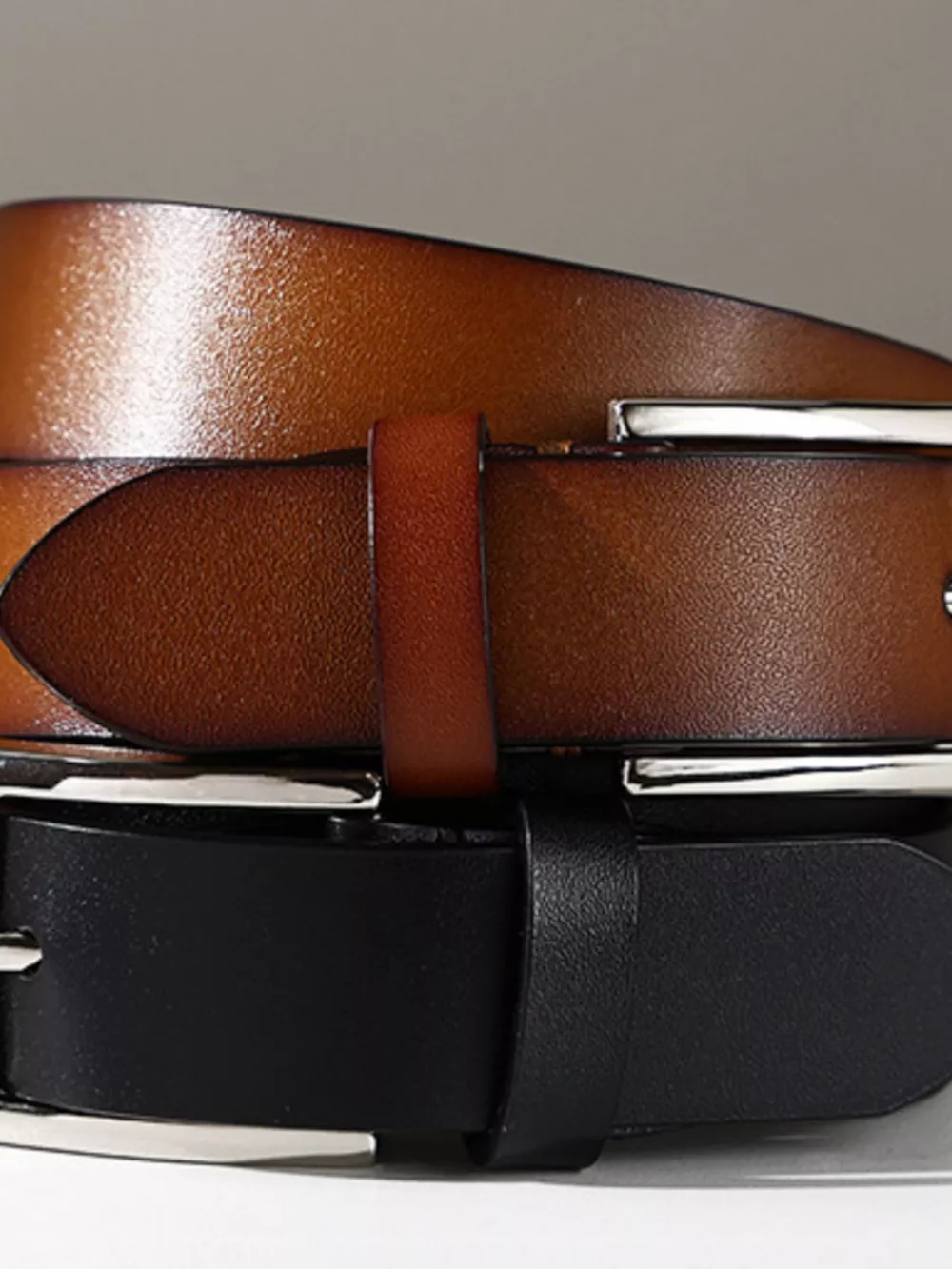 Classic Black Leather Belt