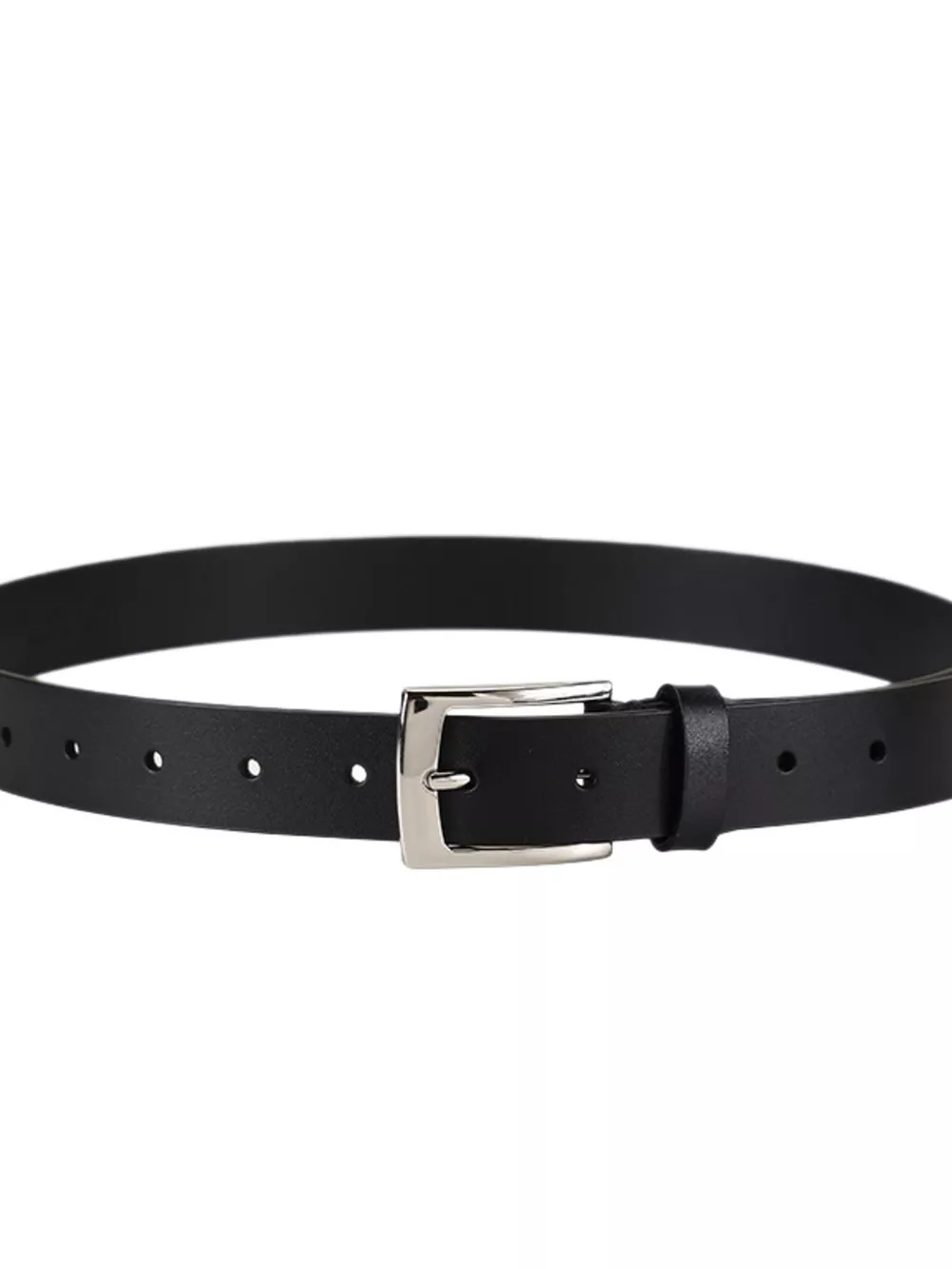 Classic Black Leather Belt