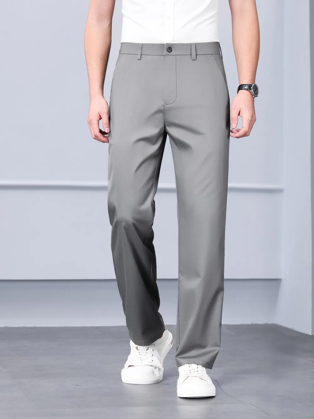 Men's Loose Fit Casual Dress Pants