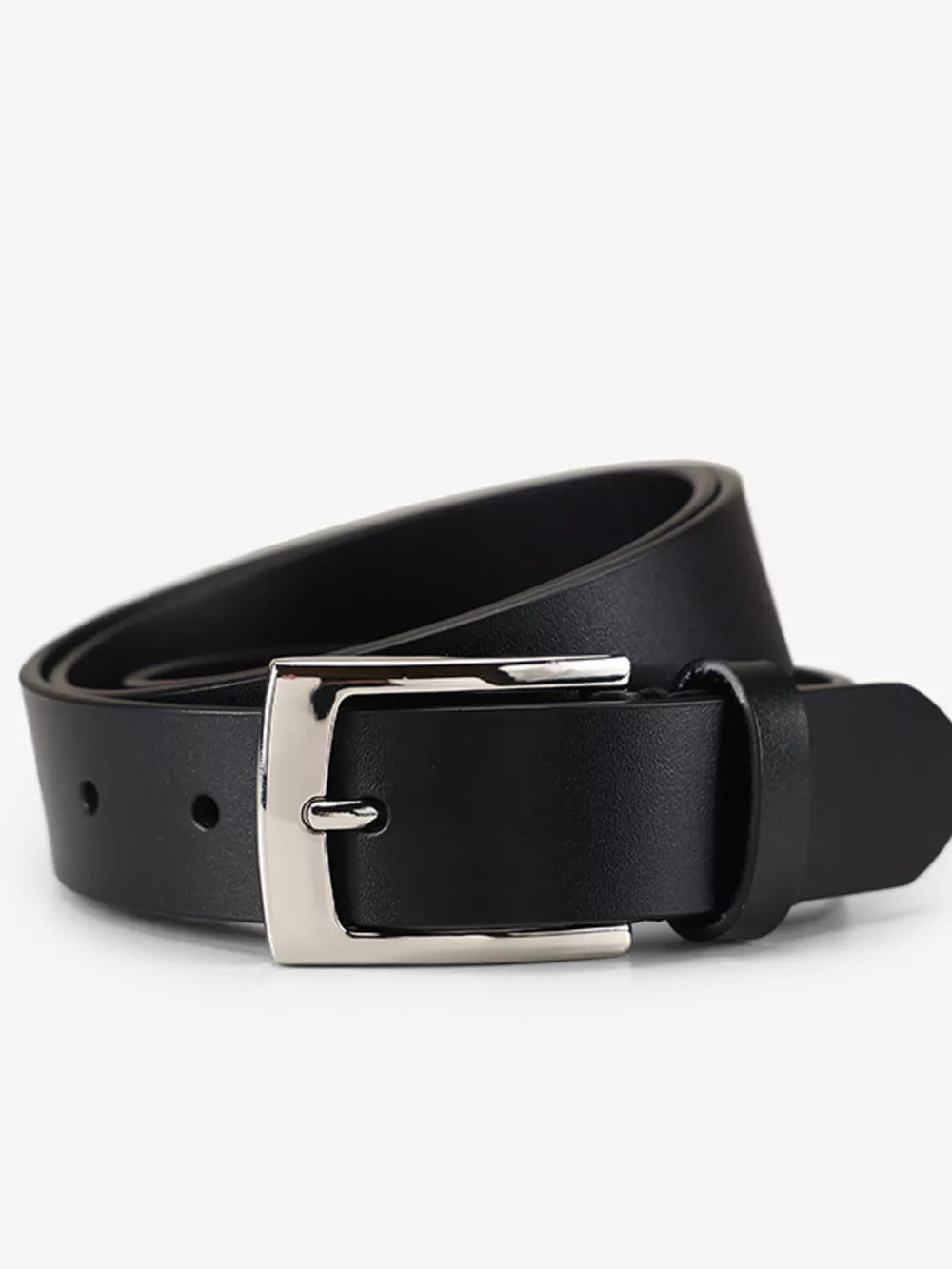 Classic Black Leather Belt