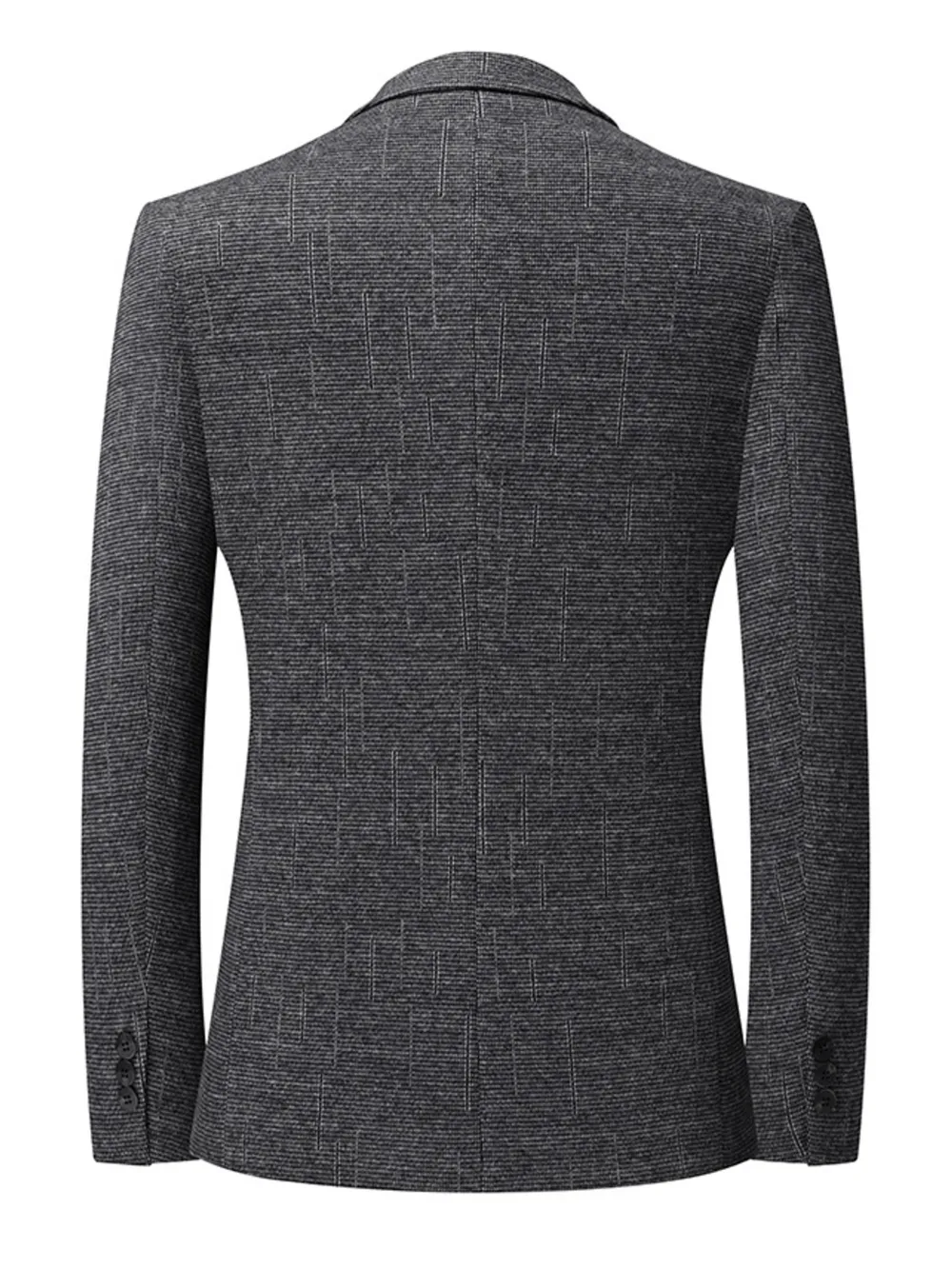 Men's Single-Breasted Tweed Blazer