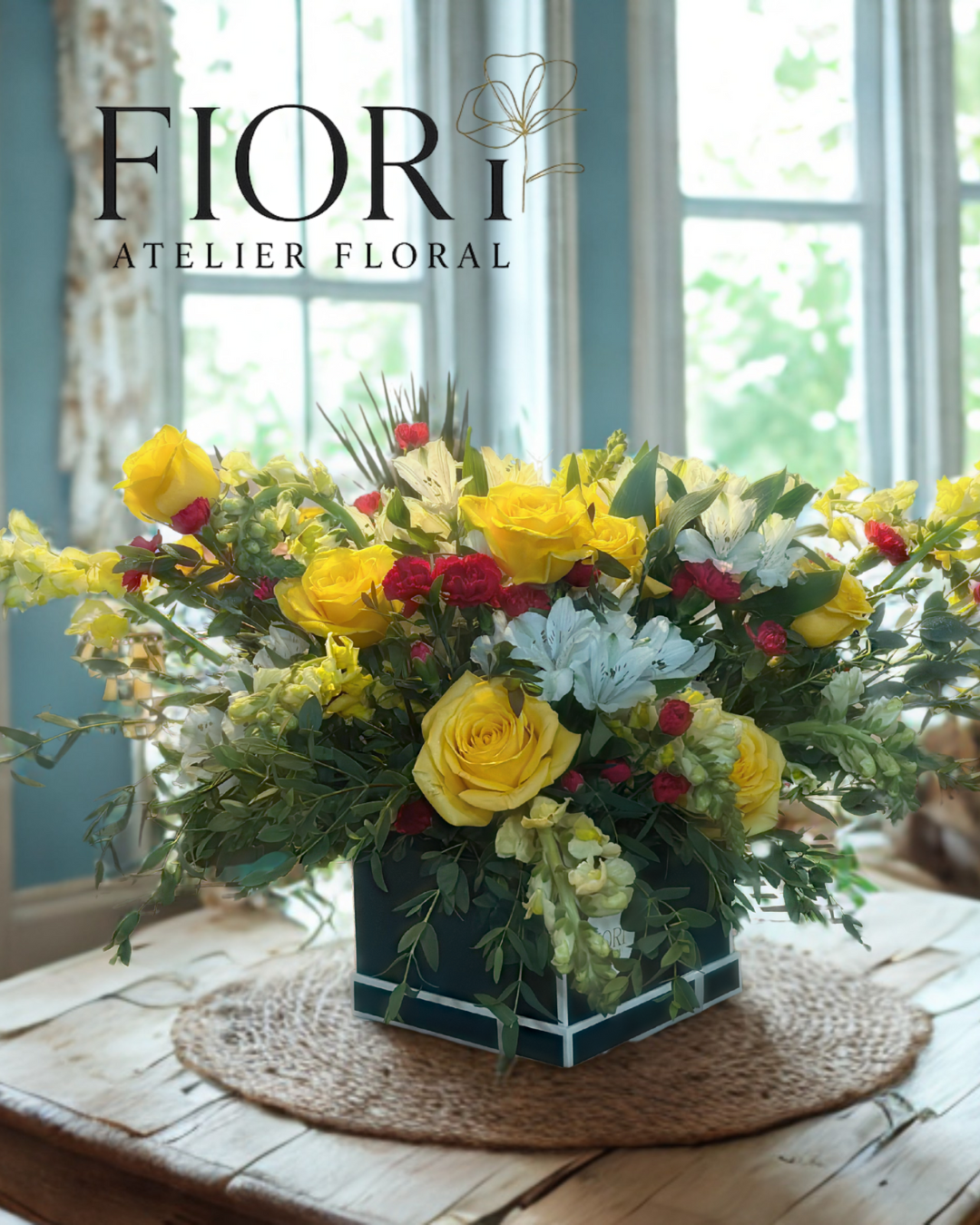 Box de Aniversario Rosas Amarillas