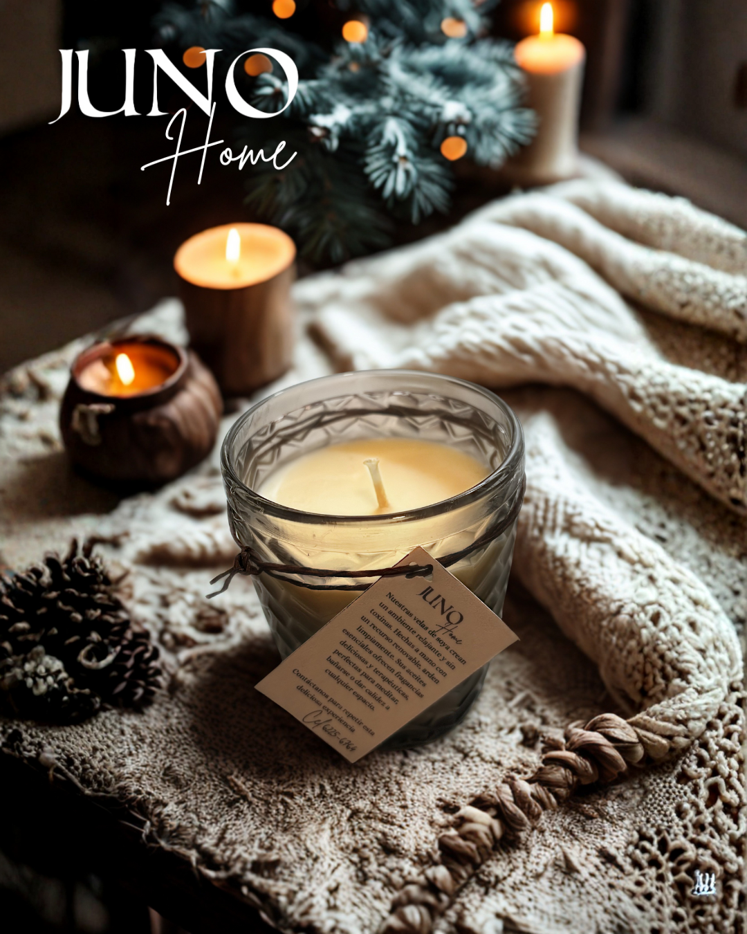 Vela aromática Blend Velvet de JUNO Home