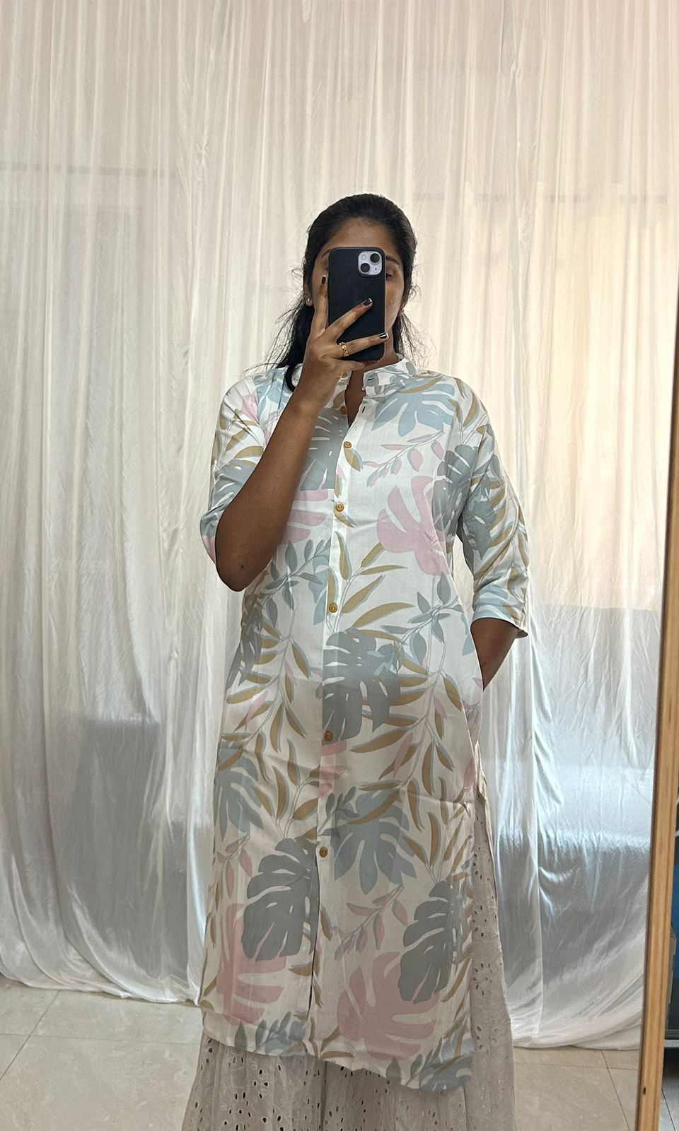 Pastel Color Cotton Kurti