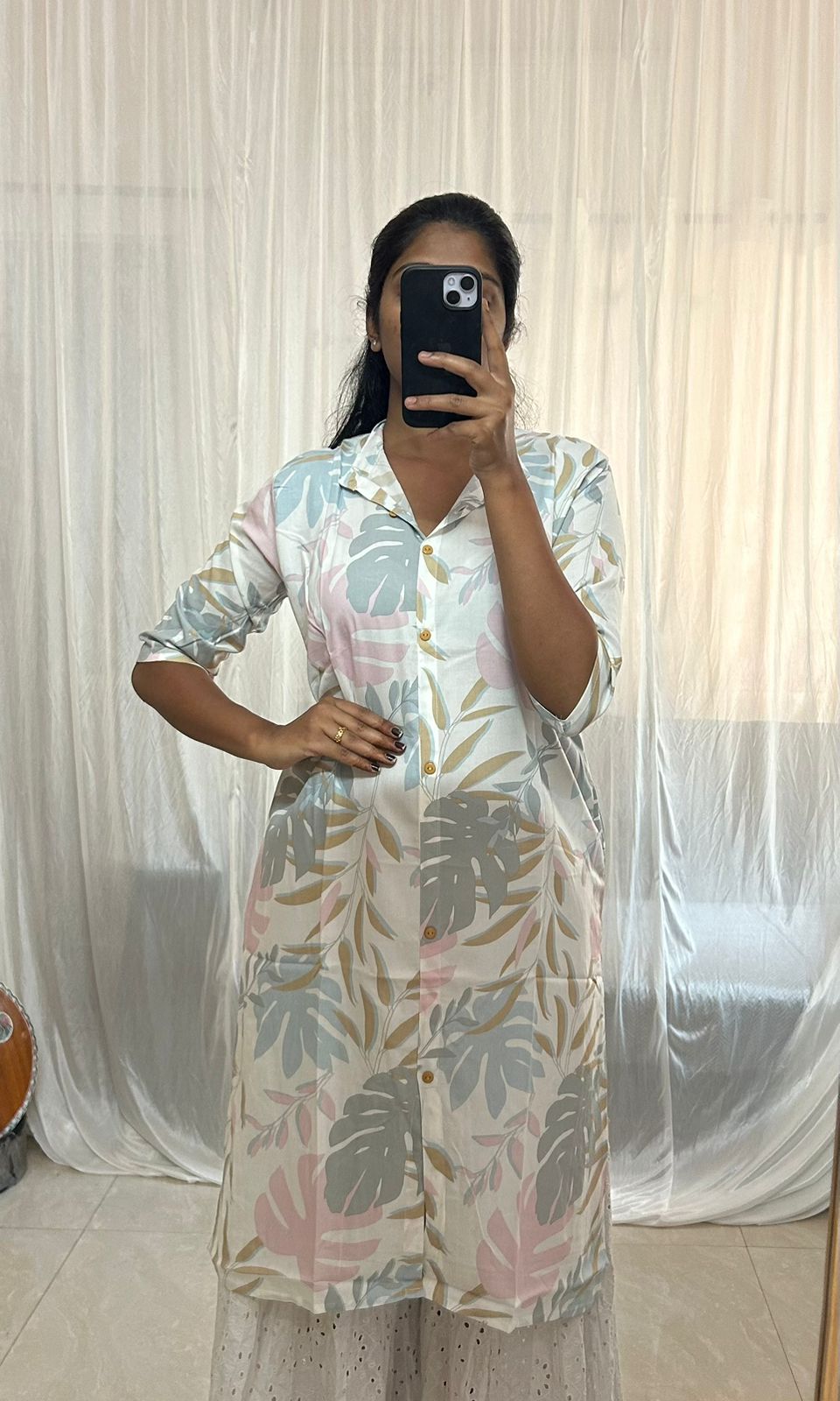 Pastel Color Cotton Kurti