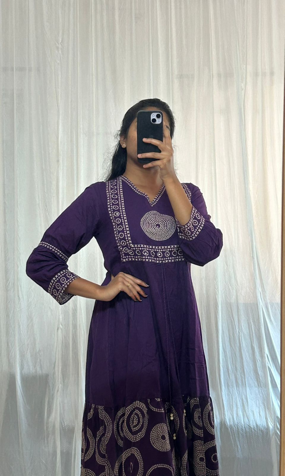 Purple Ethnic Dress