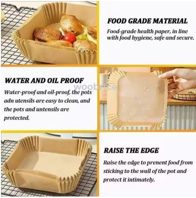Square Baking Paper Liners