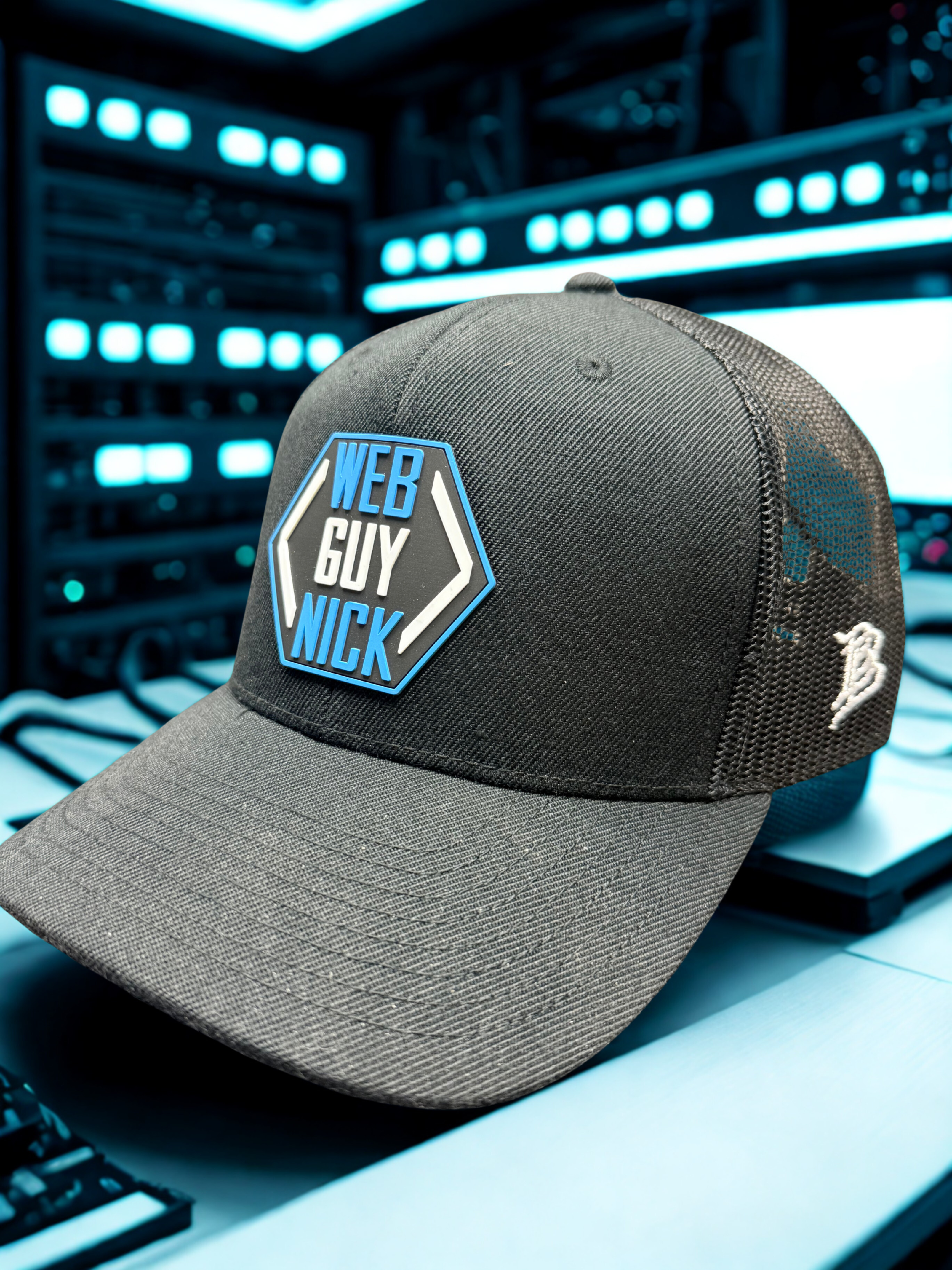 Web Guy Nick Black Baseball Cap