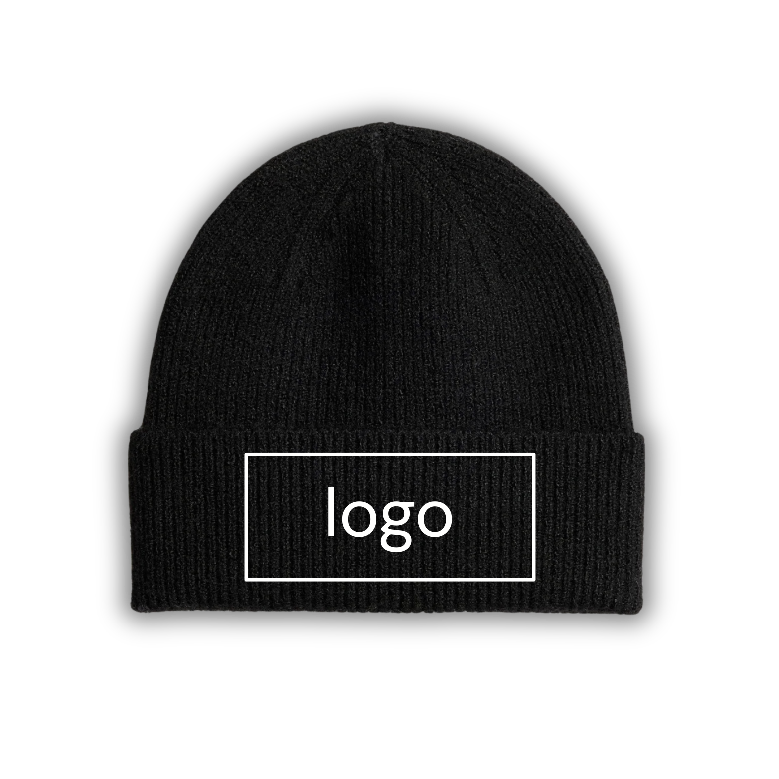 Black Knit double layer Beanie