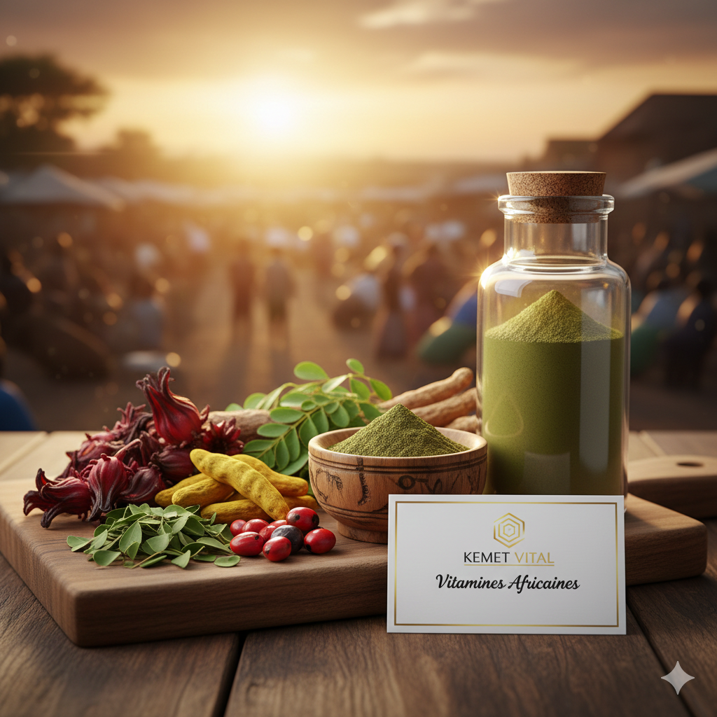 Poudre de vitamines africaines
