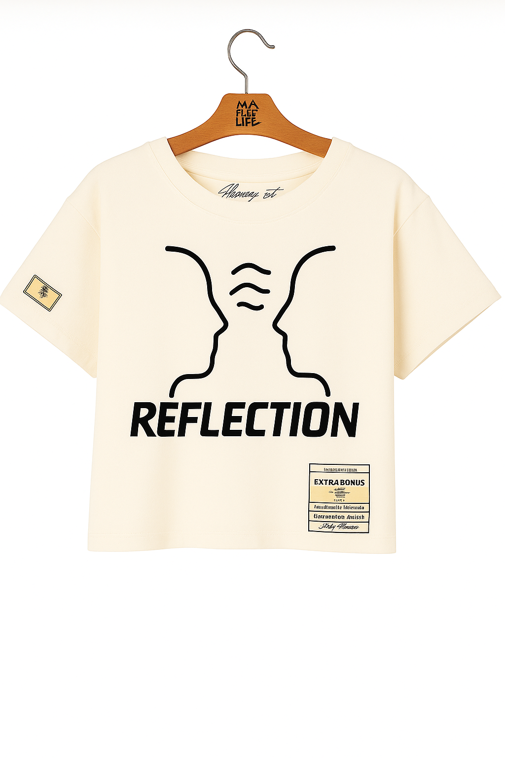 Camiseta FEMINIMA Cropped Oversized REFLECTION