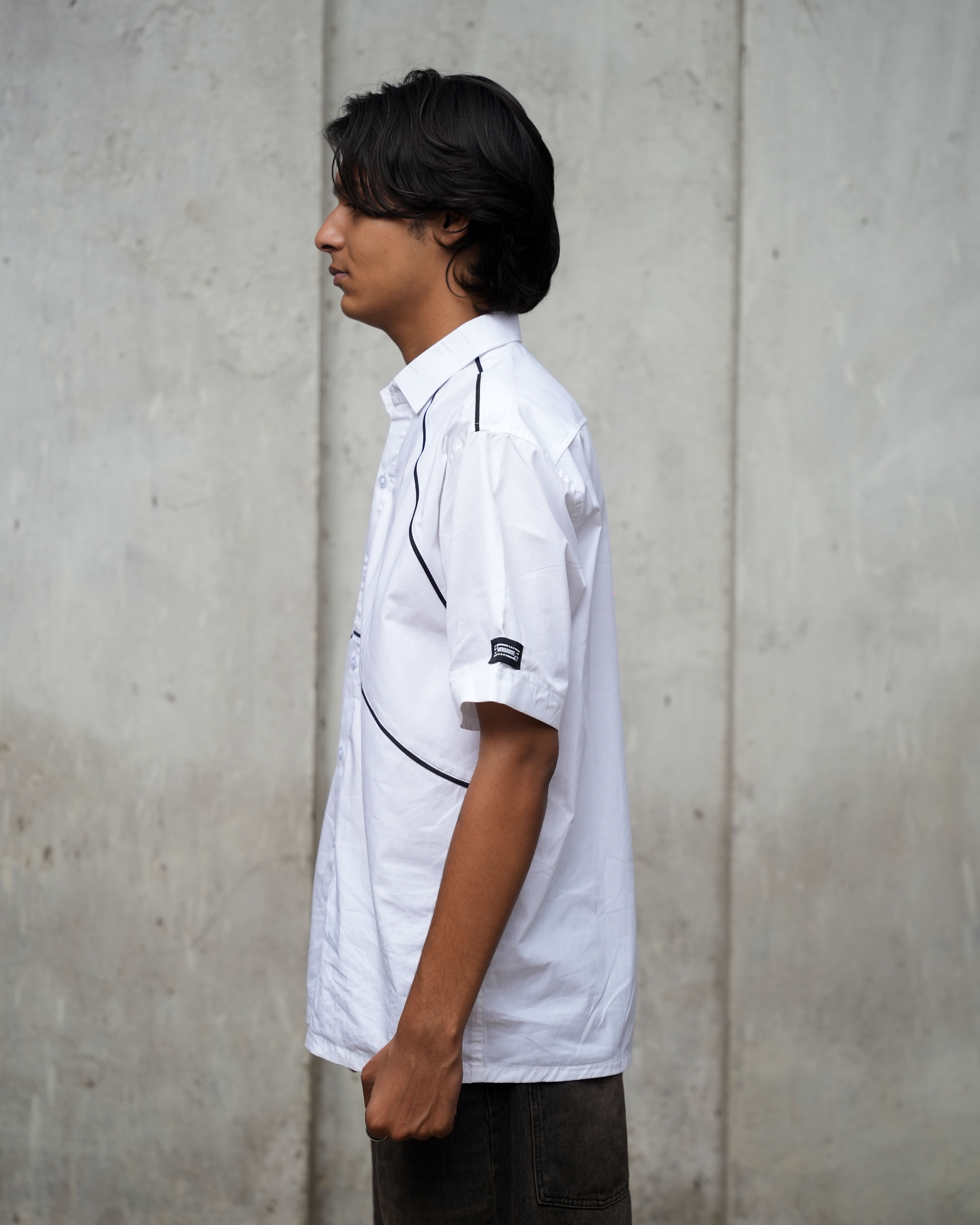 White Short-Sleeved Shirt