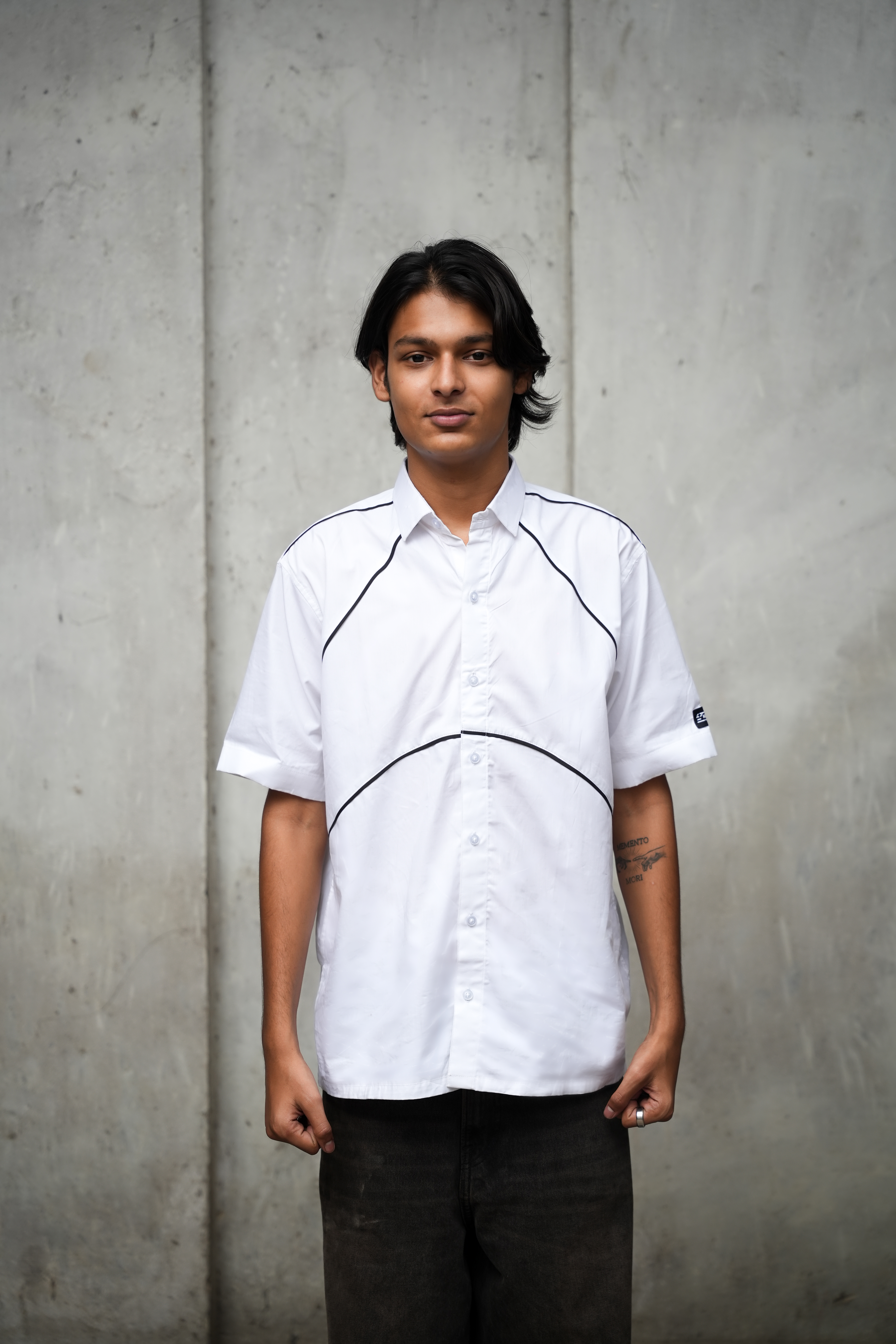 White Short-Sleeved Shirt