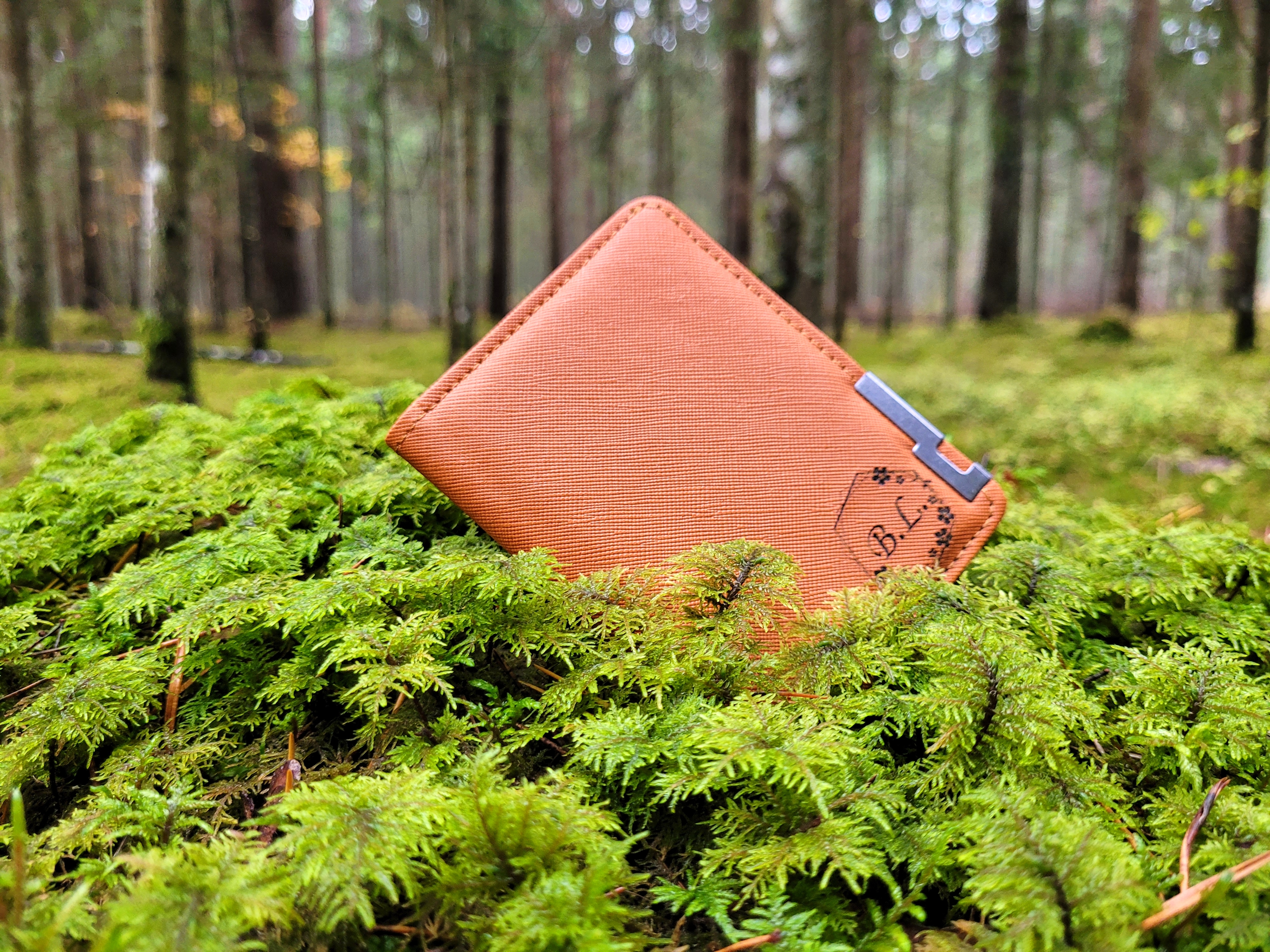 Minimalistinė piniginė ruda