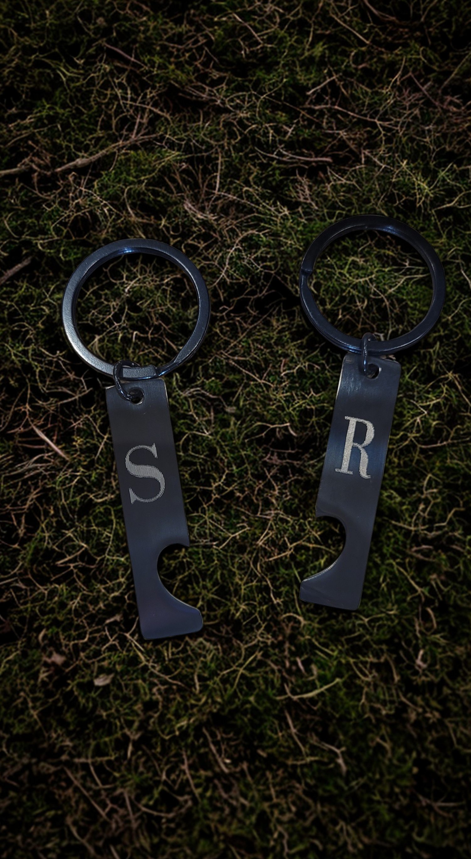 Graviruotas raktų pakabukai poroms