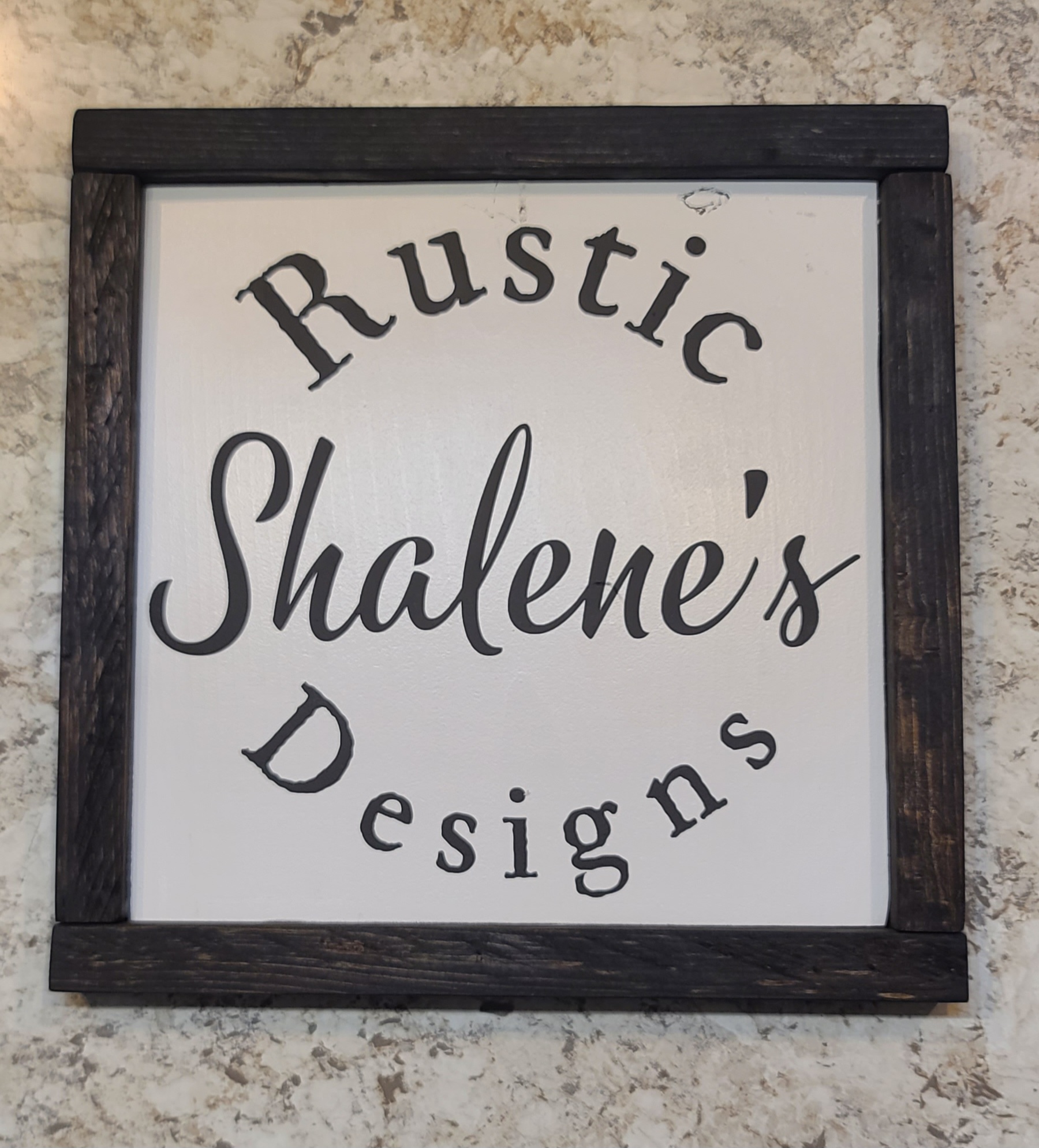 Rustic Shalene's Designs Sign